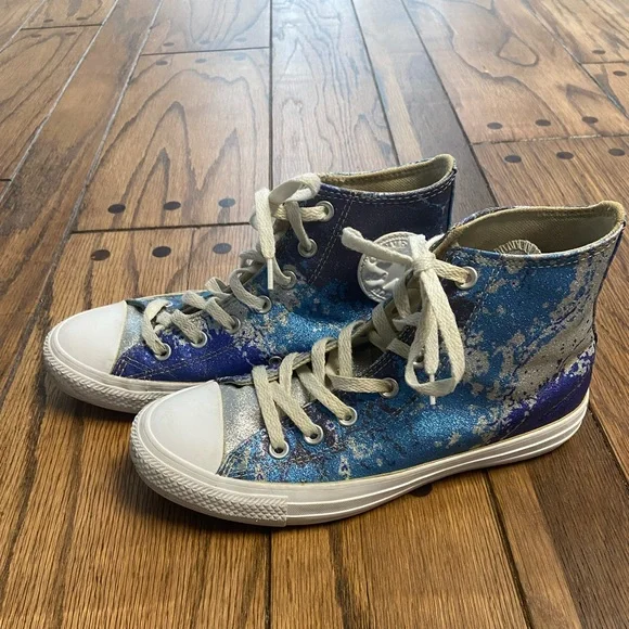 Converse hybrid shine Chuck Taylor All Star high top with glitter  Size
